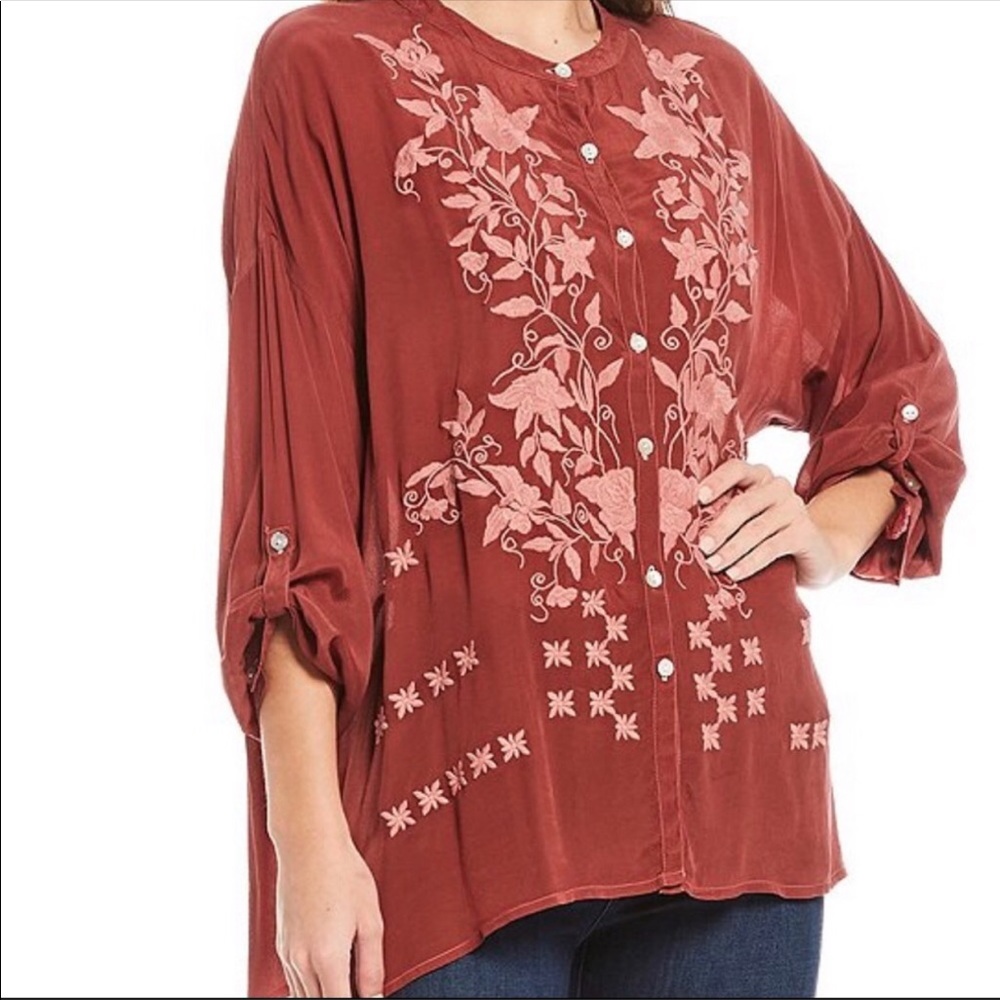 NWT Karyn Seo embroidered blouse Small